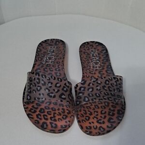 Leopard Print Women's Slides
